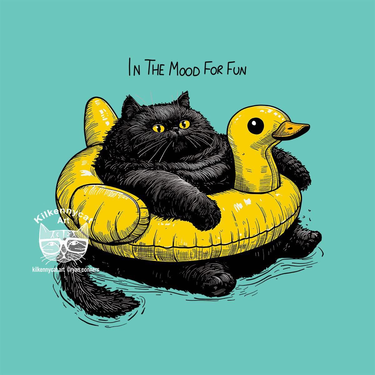 Current mood. But what I'm actually doing is watching background paint dry so I can work on new paintings, even though I have a handful of paintings that need to be finished. I also realized my iPad hasn't gotten much attention lately, so I should see if it's charged 😹💛
T-shirts, stickers, magnets, and other goodies available in my Teepublic!
https://www.teepublic.com/t-shirt/61343839-in-the-mood-for-fun?store_id=296730